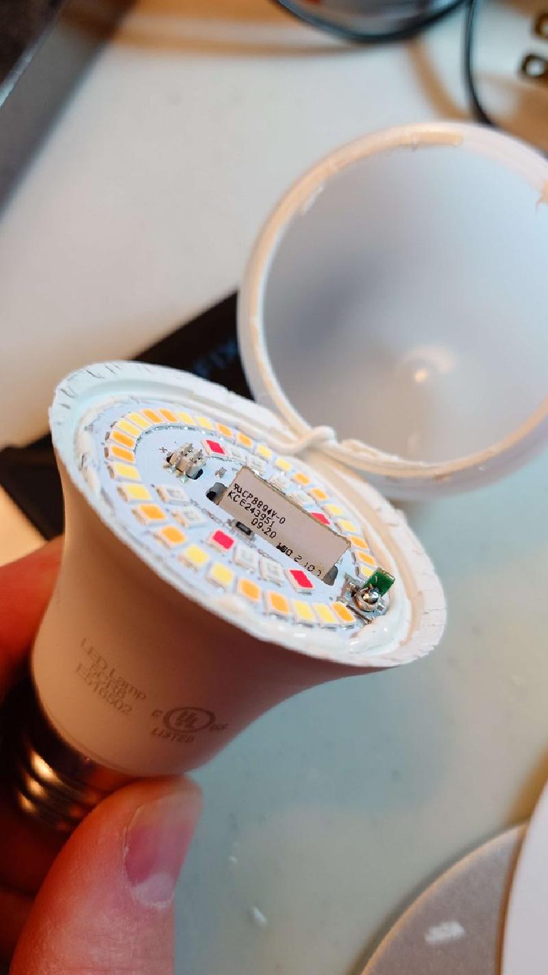 Anwio A19 E26 RGBWW 8.5 Watt Light Bulb - anwio-a19-board-view.jpg