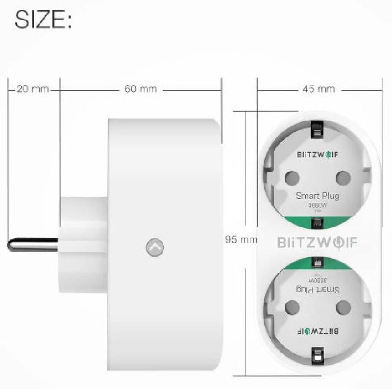 Blitzwolf BW-SHP7 Double socket with powermonitoring - BlitzWolf-BW-SHP7-Power-Monitoring-Doubleplug-measurement.jpg
