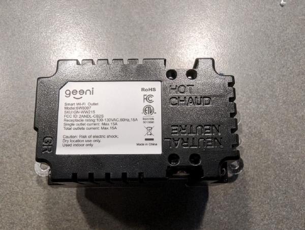 Geeni 6W8007 Smart Wi-Fi Outlet