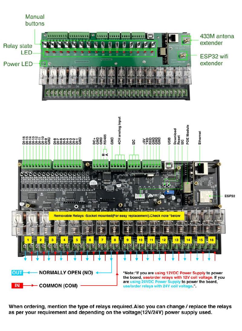 KinCony E16P POE Ethernet Removable Relay Module - E16P-1_07.jpg