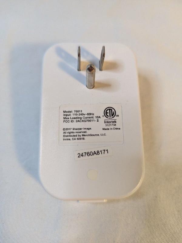 Sharper Image Smart Wifi Plug US Socket Model 70011